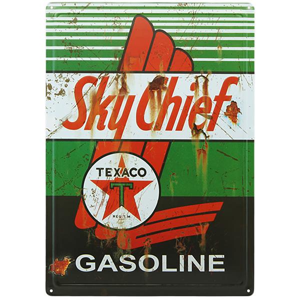 テキサコ ブリキ看板 ガレージ かっこいい TEXACO ロゴ アメリカン雑貨 ブリキ看板 アメリカン アンティーク ガレージ インテリア 車 テキサコ