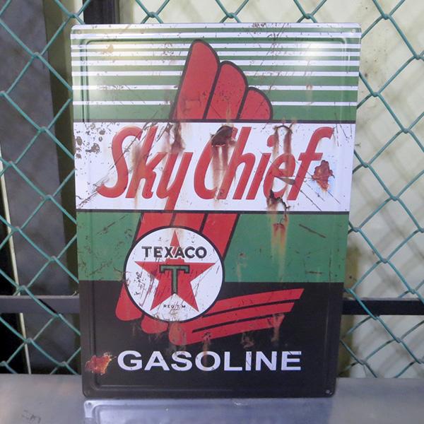 ブリキ看板 アメリカン アンティーク ガレージ インテリア 車 テキサコ