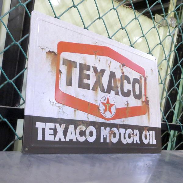 ブリキ看板 アメリカン アンティーク ガレージ インテリア 車 テキサコ