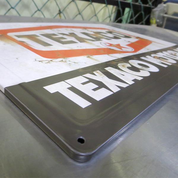 ブリキ看板 アメリカン アンティーク ガレージ インテリア 車 テキサコ