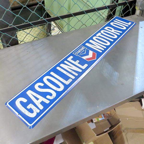 ブリキ看板 アメリカン ストリート スタンダード ステーショ ガレージ