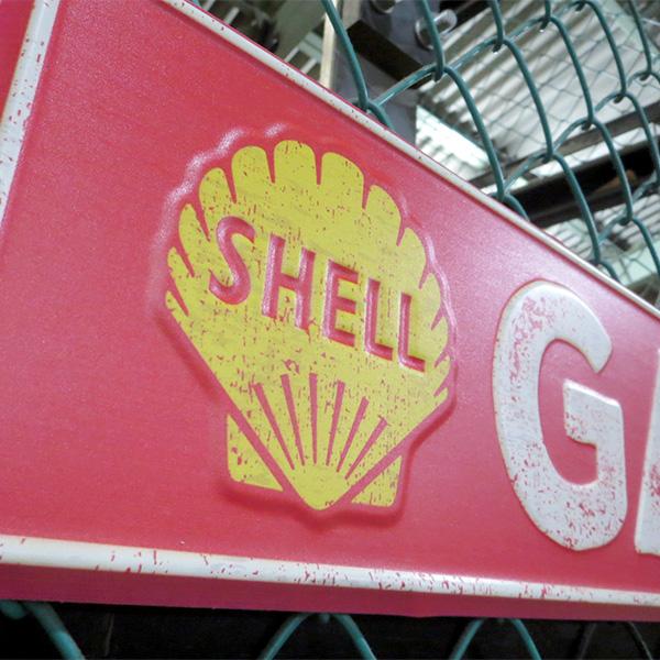 SHELL ビンテージ 大型看板 1960s'