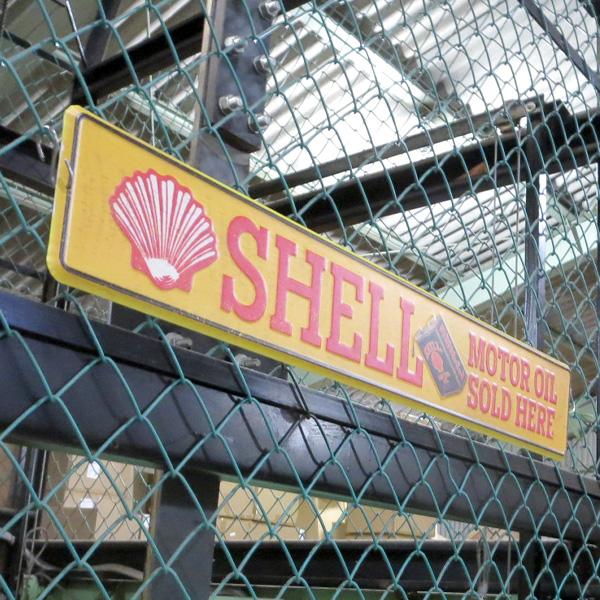 ブリキ看板 シェル 細長い 大型 アメリカン雑貨 アメリカン ガレージ
