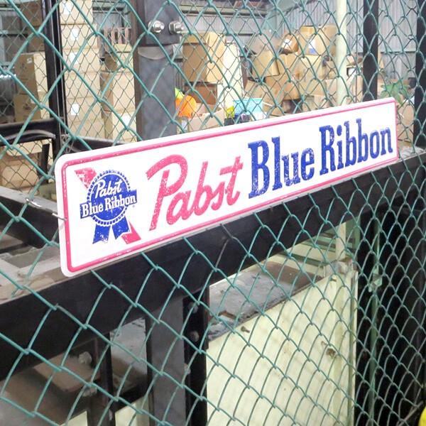 パブストブルーリボン ビール ブリキ看板 看板 パブスト グッズ