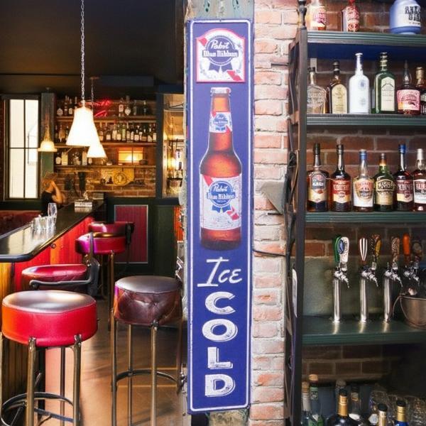 ブリキ看板 パブストブルーリボン ビール 看板 パブスト グッズ