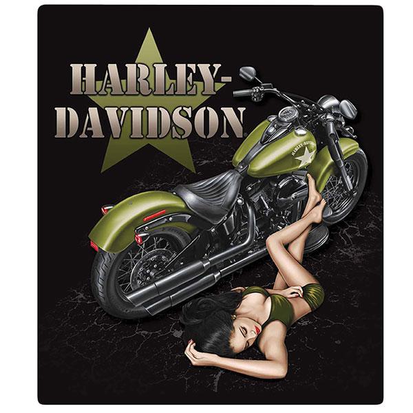 【新品】ハーレーダビッドソン　ブリキ看板　アメリカン雑貨 Harley Davidson（ハーレー・ダビッドソン） ブリキ看板 エンボス