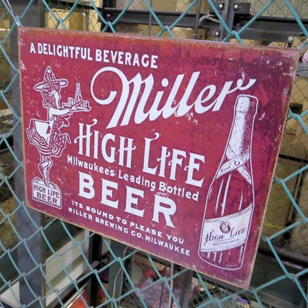ミラービール ブリキ看板 アメリカン アメリカン雑貨 おしゃれ