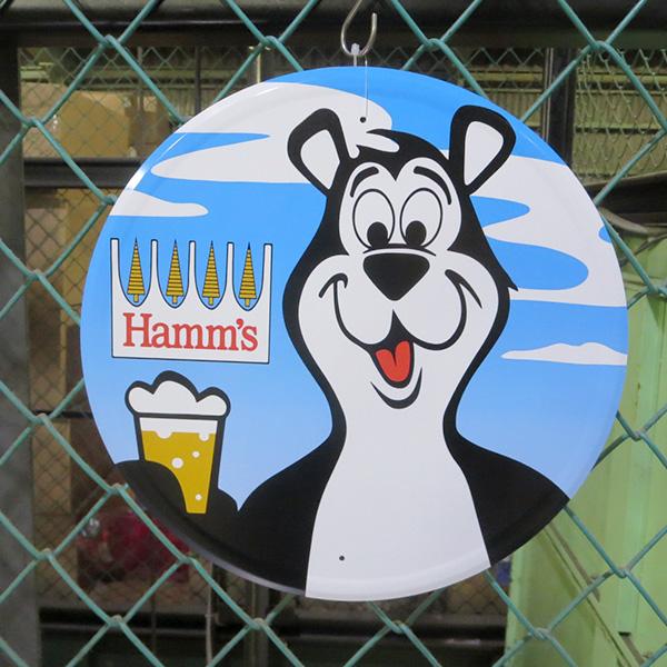 ハムズビール ブリキ看板 アメリカン 丸形 アメリカン雑貨 おしゃれ