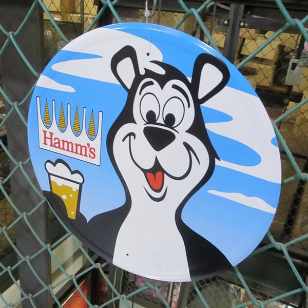 ハムズビール ブリキ看板 アメリカン 丸形 アメリカン雑貨 おしゃれ