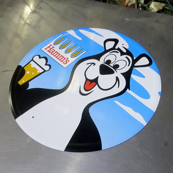 ハムズビール ブリキ看板 アメリカン 丸形 アメリカン雑貨 おしゃれ