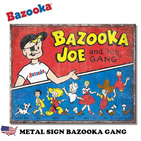 バズーカ ブリキ看板 アメリカン雑貨 メタルサイン BAZOOKA GANG