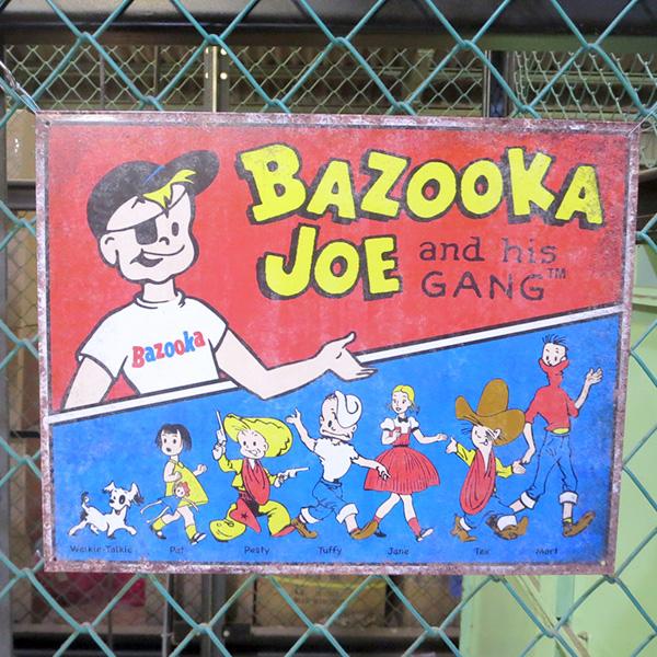 バズーカ ブリキ看板 アメリカン雑貨 メタルサイン BAZOOKA GANG