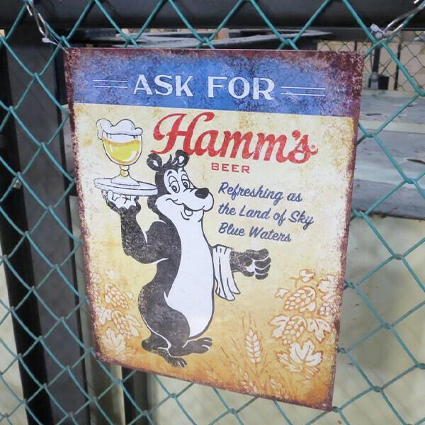 ハムズビール ブリキ看板 アメリカン ビール 看板 メタルサイン Hamm's