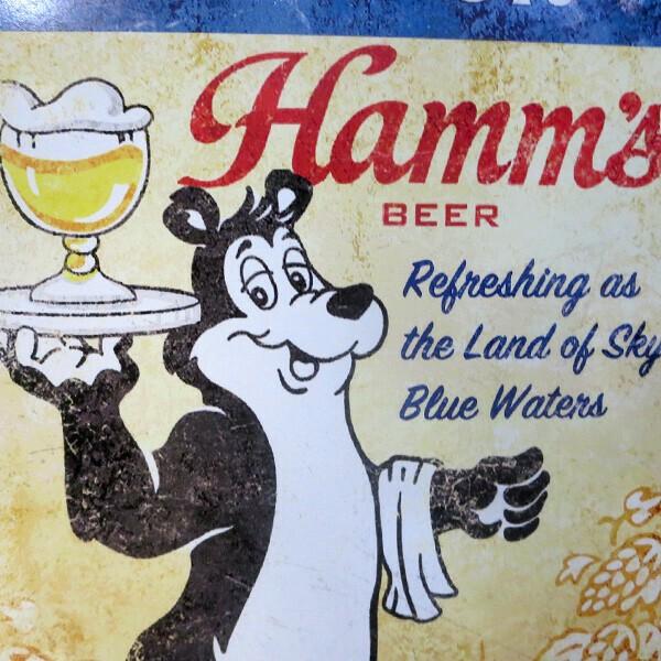 ハムズビール ブリキ看板 可愛い Hamm'sBear インテリア メタルサイン 楽天市場】ブリキ看板 ハムズ ビール キャラクター ミニエンボス