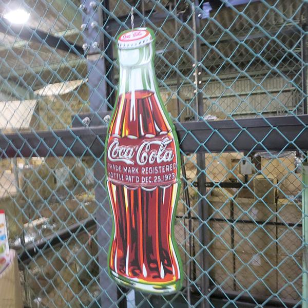 Coca Cola（コカコーラ） 瓶 ブリキ看板 大型 アメリカン 看板 グッズ