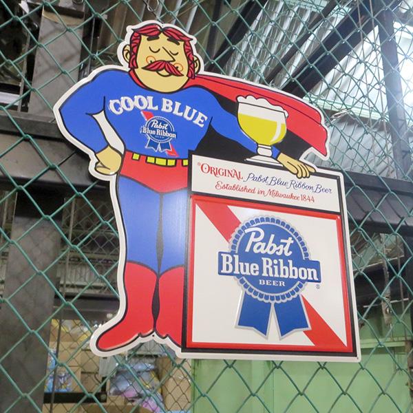 パブスト ビール 看板 アメリカン ブリキ看板 大型 ダイカット