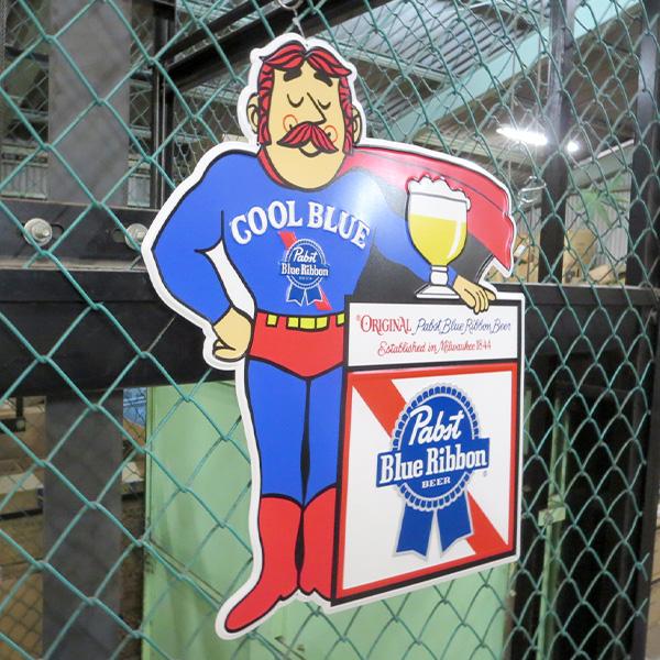 パブスト ビール 看板 アメリカン ブリキ看板 大型 ダイカット