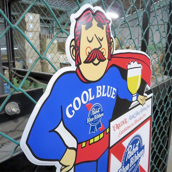 パブスト ビール 看板 アメリカン ブリキ看板 大型 ダイカット