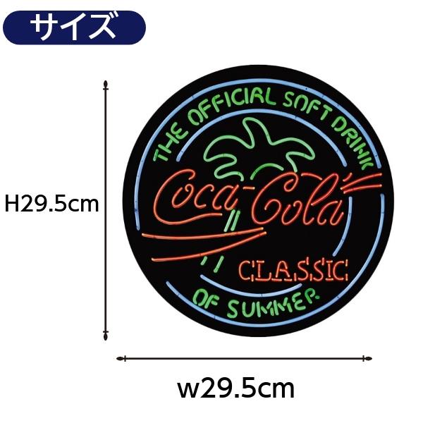 Coca Cola（コカコーラ） 看板 COCA COLA NEON ラウンド メタル