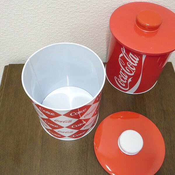 Coca Cola（コカコーラ） キャニスター 缶 2個セット 6インチ 丸型