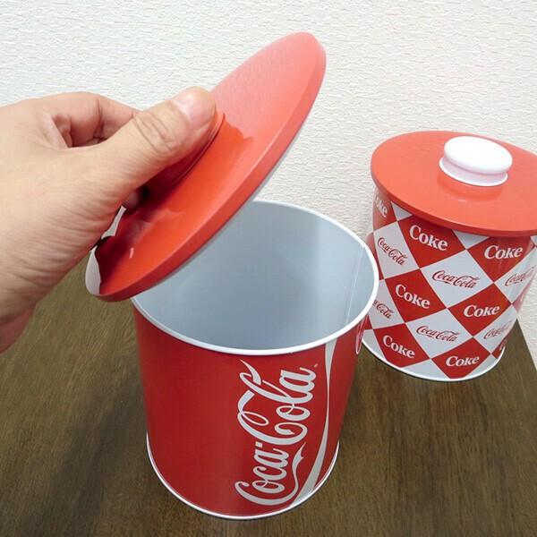 Coca Cola（コカコーラ） キャニスター 缶 2個セット 6インチ 丸型