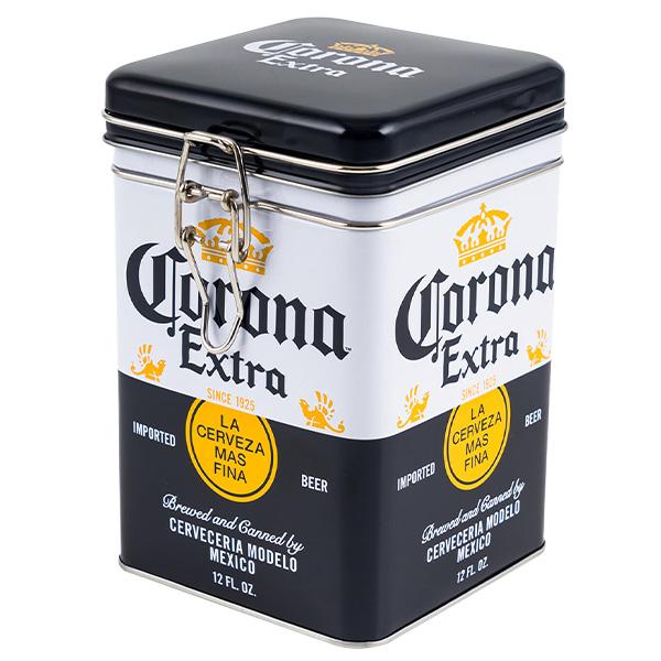 コロナビール 保存容器 キャニスター缶 四角コロナ ビール グッズ