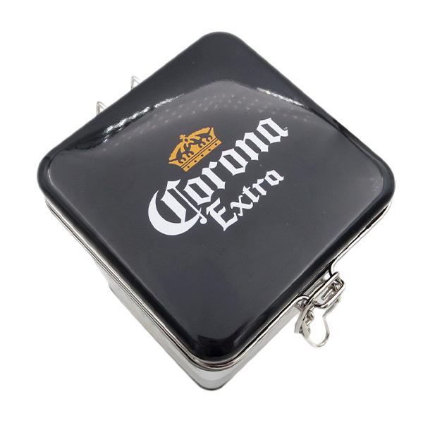 コロナビール 保存容器 キャニスター缶 四角コロナ ビール グッズ