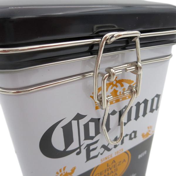 コロナビール 保存容器 キャニスター缶 四角コロナ ビール グッズ