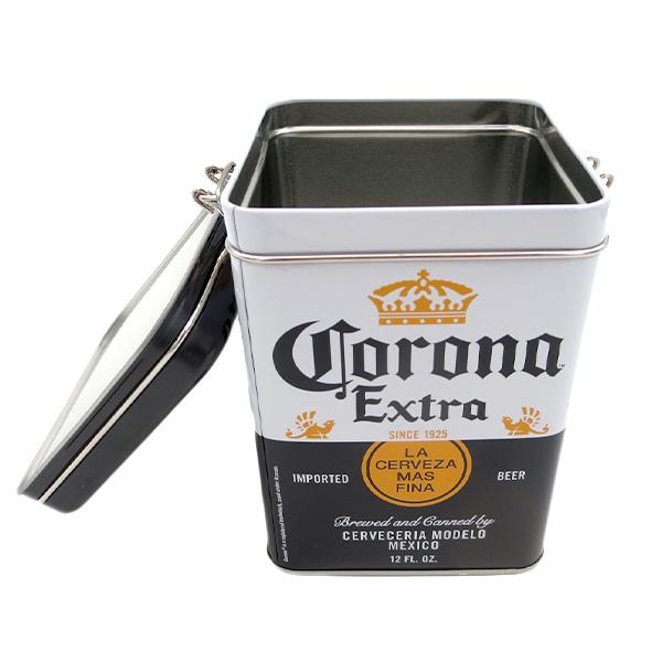 コロナビール 保存容器 キャニスター缶 四角コロナ ビール グッズ