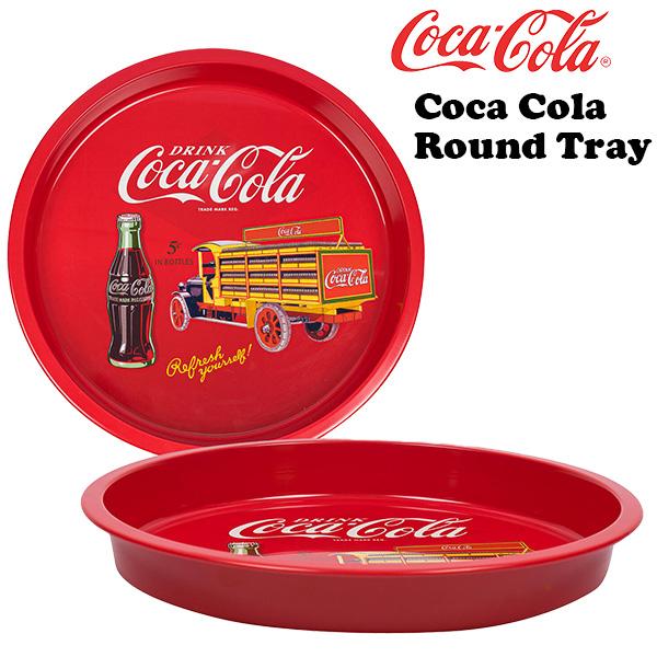 Coca Cola（コカコーラ） グッズ ラウンド ティン トレイ アメリカン