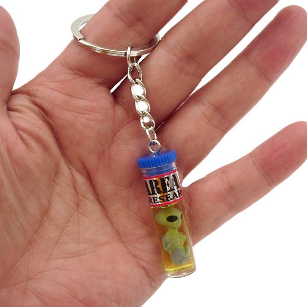 エイリアン ベイビー キーチェーン ホルマリン漬け キーリング