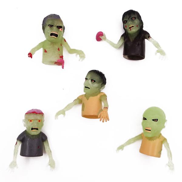 フィンガーパペット ゾンビ10個アソートセット 約H50mm おもちゃ