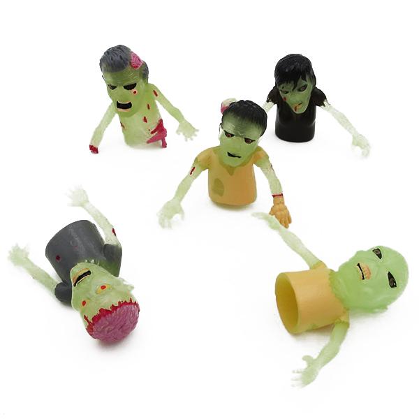 フィンガーパペット ゾンビ10個アソートセット 約H50mm おもちゃ