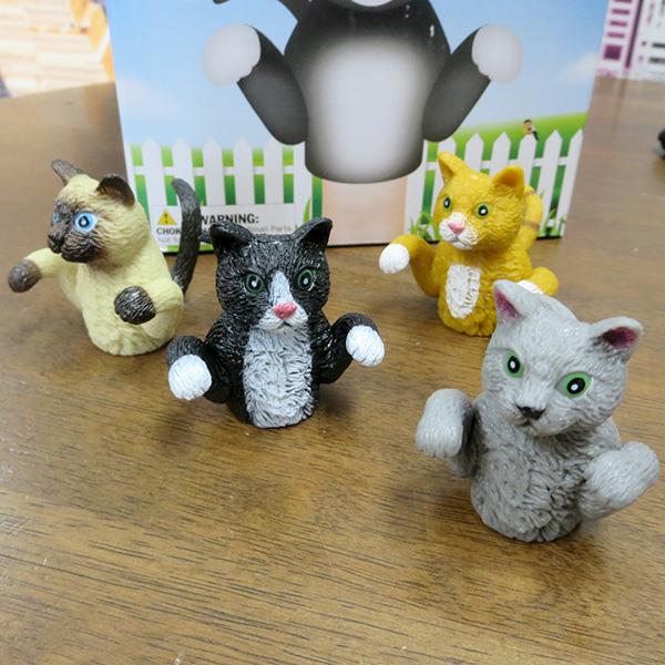 ドゥボーイ　フィンガーパペット(5体セット) フィンガーパペット 猫 指人形 12個アソートセット 動物 キャット