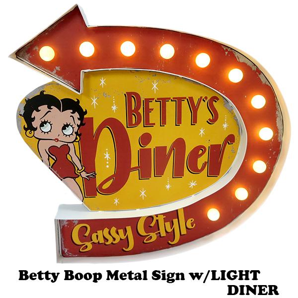 BETTY BOOP（ベティ ブープ） ベティちゃん グッズ 電飾看板 ブリキ