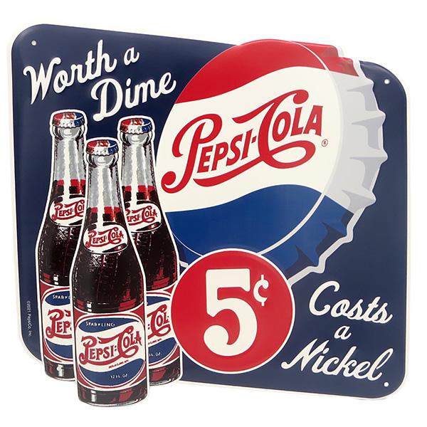 ホーロー看板 アンドルーニー ペプシ アメリカ ビンテージ アメリカン雑貨 PEPSI（ペプシ） ペプシコーラグッズ ブリキ看板 アメリカン PEPSI