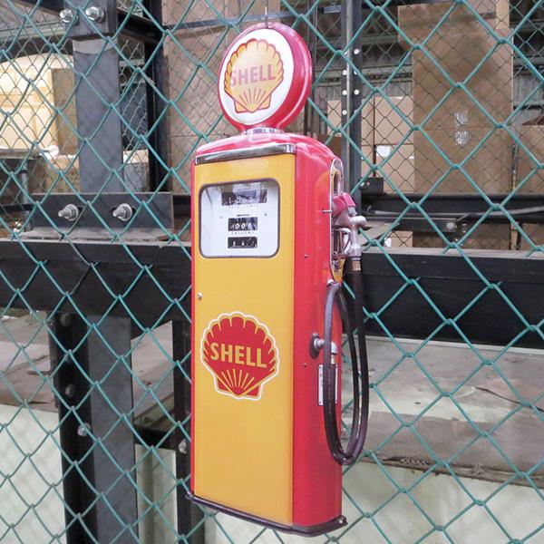 ブリキ看板 シェル ガスポンプ 大型 ガレージ アメリカン雑貨