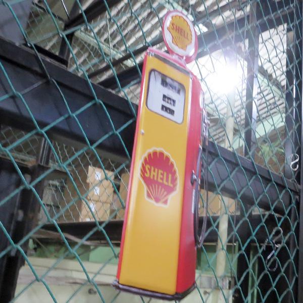 ブリキ看板 シェル ガスポンプ 大型 ガレージ アメリカン雑貨