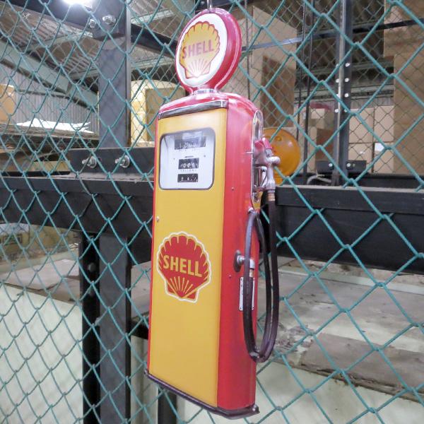ブリキ看板 シェル ガスポンプ 大型 ガレージ アメリカン雑貨