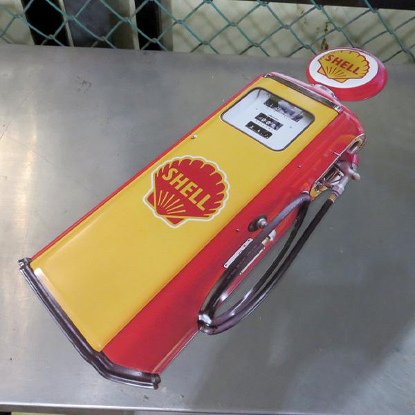 ブリキ看板 シェル ガスポンプ 大型 ガレージ アメリカン雑貨