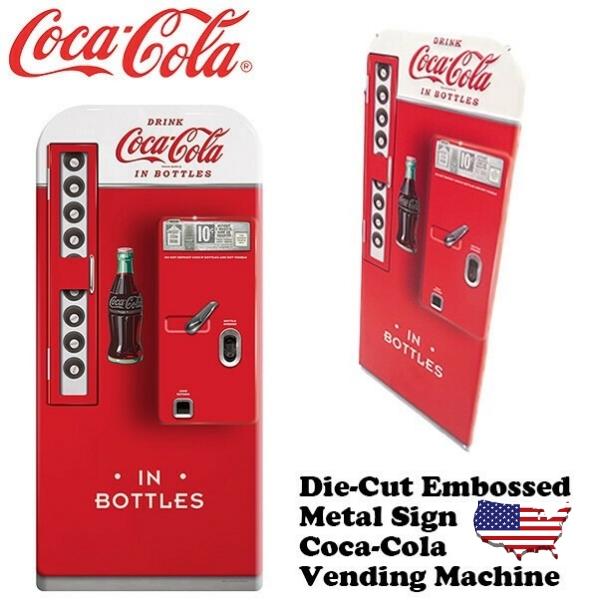 Coca Cola（コカコーラ） 看板 自販機 ブリキ看板 レトロ グッズ