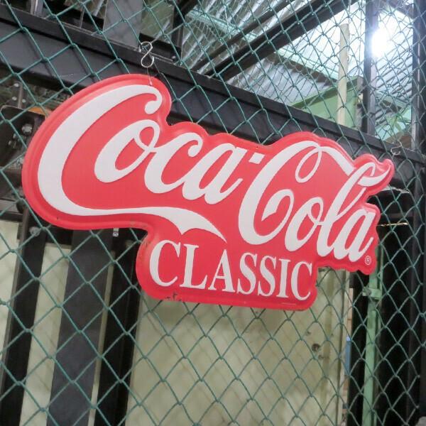 Coca Cola コカコーラ 看板 大型 ブリキ看板 コカ・コーラ雑貨