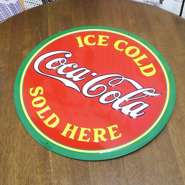 Coca Cola コカコーラ 看板 グッズ アメリカン雑貨 COKE SOLD HERE コカ・コーラ ブリキ看板 サインプレート アメリカ ...