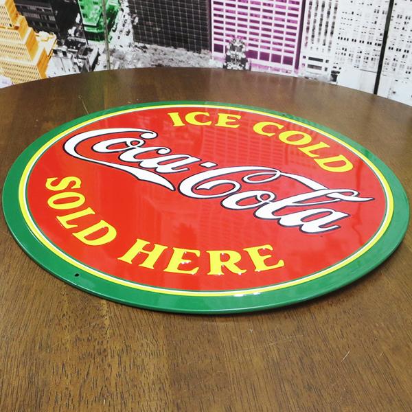 Coca Cola コカコーラ 看板 グッズ アメリカン雑貨 COKE SOLD HERE コカ・コーラ ブリキ看板 サインプレート アメリカ ...