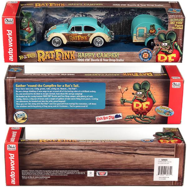 RAT FINK（ラットフィンク） ミニカー 1/24 トレーラー フィギュア