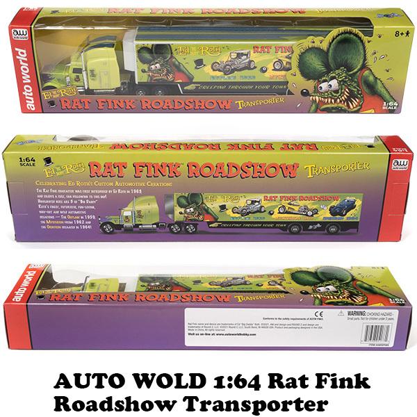 RAT FINK（ラットフィンク） ミニカー 1/64 AUTO WORLD Rat Fink