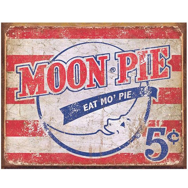 ムーンパイ ブリキ看板 アメリカン雑貨 メタルサイン MOON PIE AMERICA