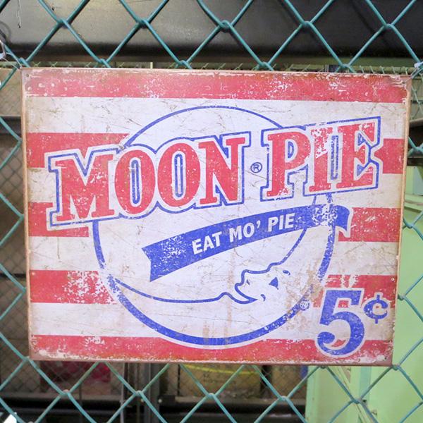 ムーンパイ ブリキ看板 アメリカン雑貨 メタルサイン MOON PIE AMERICA 