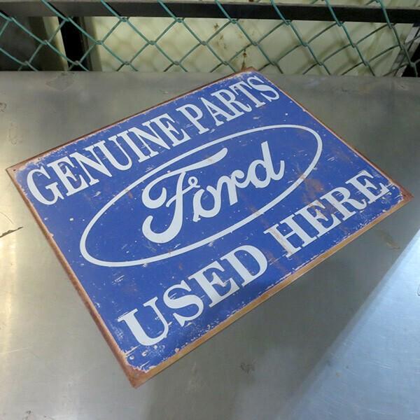 フォード ブリキ看板 ダメージ仕様 RUSTED FORD ガレージ アメリカン