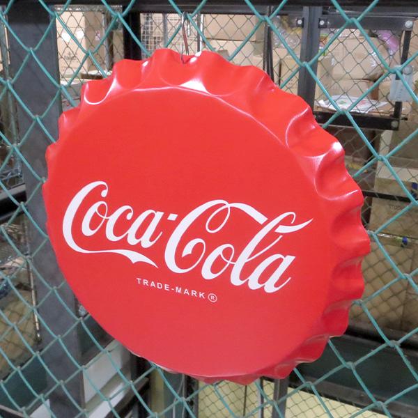コカコーラ 看板 ボトルキャップ ブリキ看板 コカコーラ グッズ インテリア雑貨 アメリカン雑貨 壁掛け 壁装飾品 インテリア ガレージ ダイナー おしゃれ レトロ | Coca Cola | 02